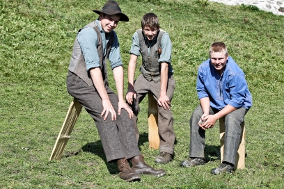 Gastgemeinde Furna mit dem traditionellen Hürnen (© Ziitla.ch) Auch bei den Jungen äusserst beliebt: das Hürnen.