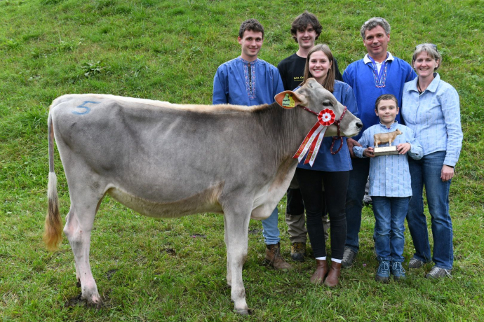 Alp Spektakel 2024 - Prättigauer Rinder-Champion ©Johannes Baertsch Alp Spektakel 2024 - Prättigauer Rinder-Champion ©Johannes Baertsch